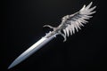 Ancient Death angel sword. Generate Ai Royalty Free Stock Photo