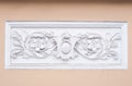 Ancient decorative marble ornamental on the wall