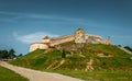 Ancient defensive Saxon fortress Rasnov. Tourist attraction of Transylvania, Romania