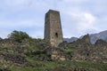 Ancient defensive tower. Tsmiti, Verhniy Fiagdon. North Ossetia Alania