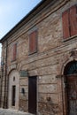 Ancient details in italian medieval burg