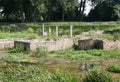 Ancient Dion`s ruins flooded with the river. Piyeriya