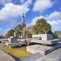 Ancient Dionysius Heikese Kerk, downtown area Tilburg, Netherlands.