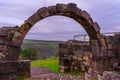 The ancient Dir Aziz Synagogue. The Golan Heights Royalty Free Stock Photo