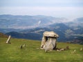 Ancient Dolmen in Oiz mountain Royalty Free Stock Photo