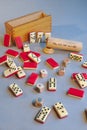 Ancient domino and dice poker games
