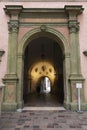 An ancient door designed by Bartolomeo di Luca Berrecci architec located at wawel royal castle