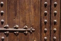 Ancient door detail Royalty Free Stock Photo