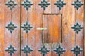 Ancient Door Detail Indian Metal