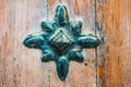 Ancient Door Detail Indian Metal Gate Carved