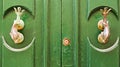 Ancient door in a house in malta island Royalty Free Stock Photo