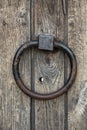 Ancient door knocker ring Royalty Free Stock Photo