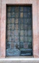 Ancient Door in Monte Cassino Abbey, Italy Royalty Free Stock Photo