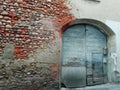 Ancient door in Tuscany Italy Royalty Free Stock Photo