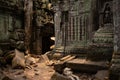 Ancient doorway at the Cambodian temple Ta Prom