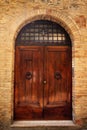 Ancient Doorway Medieval Town San Gimignano