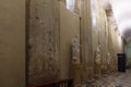 Ancient doric columns of cathedral of Syracuse Duomo di Siracusa.