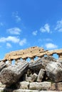 Ancient doric greek temple in Selinunte Royalty Free Stock Photo