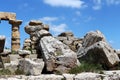 Ancient doric greek temple in Selinunte Royalty Free Stock Photo