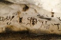 Ancient Drawings in Magura Cave, Belogradchik, Bulgaria Royalty Free Stock Photo