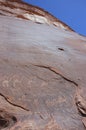 Ancient drawings in Wadi Rum, Jordan.