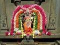 Ancient Durga statue in the Sri Ramana Ashram in Tiruvanamalai India