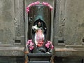 Ancient Durga statue in the Sri Ramana Ashram in Tiruvanamalai India