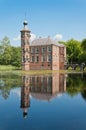 An ancient Dutch castle Bouvireflected in the pond Royalty Free Stock Photo