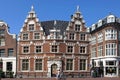 Ancient Dutch City Hall and people in Hoorn