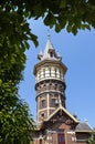 Ancient dutch water tower in Schoonhoven