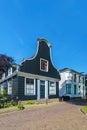 Ancient Dutch wooden houses in Amsterdam Royalty Free Stock Photo