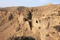 Ancient dwellings of people in the rocks