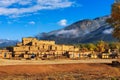 Ancient dwellings of Taos Pueblo, New Mexico Royalty Free Stock Photo