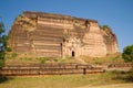 An ancient earthquake destroyed by the giant stupa of Mingun Pahtodawgyi Paya. Mingung, Myanmar
