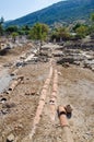 Ancient Efes Efesus city ruins in Turkey