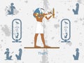 Ancient egypt backgrounds. Thoth is one of the ancient Egyptian deities