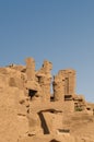 Ancient Egypt. The columns are decorated with carved hieroglyphs. Karnak Temple. Royalty Free Stock Photo