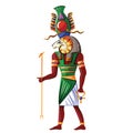 Ancient Egypt god Nile source Khnum illustration