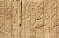 Ancient egypt hieroglyphics on wall