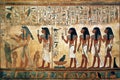 Ancient Egypt hieroglyphs in Luxor created by AI