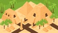 Ancient Egypt Isometric Composition Royalty Free Stock Photo