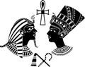 Ancient egypt king and queen