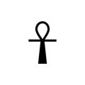 Ancient Egyptian Ankh sign icon. Element of religion sign icon for mobile concept and web apps. Detailed Ancient Egyptian Ankh ico