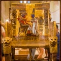 Ancient Egyptian art, the Golden throne of Tutankhamen