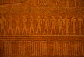 Ancient Egyptian art relief on stone as background Royalty Free Stock Photo