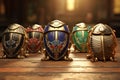 Ancient Egyptian depictions of sacred scarabs octa Royalty Free Stock Photo