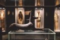 Ancient Egyptian Exhibits of the archaeological Mummification Museum in Upper Egypt