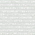 Ancient Egyptian hieroglyphic decorative background horizontal