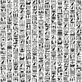 Ancient Egyptian hieroglyphic writing Royalty Free Stock Photo