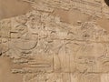 Ancient egyptian hieroglyphics at karnak temple Royalty Free Stock Photo